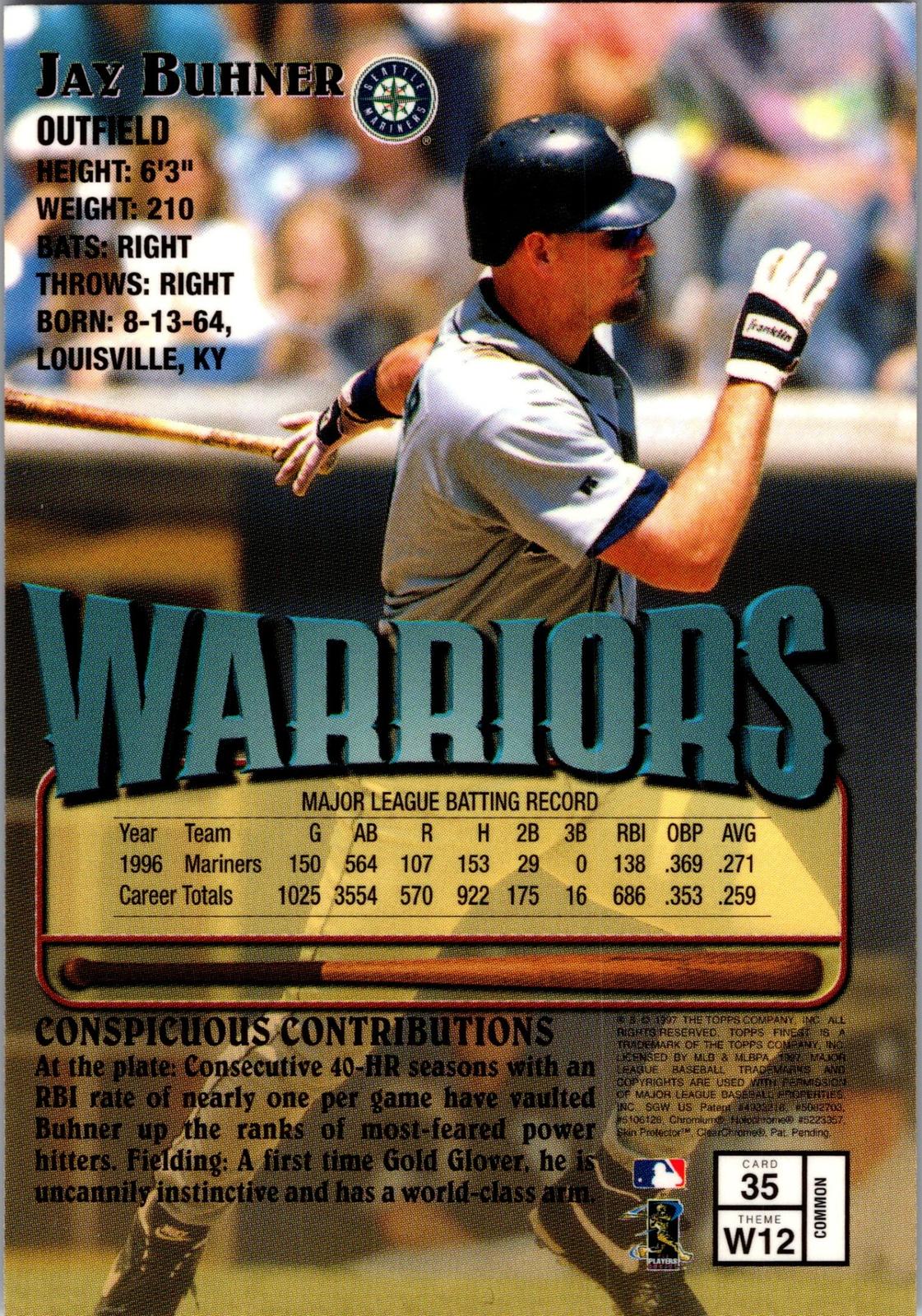 1997 Finest #35 Jay Buhner