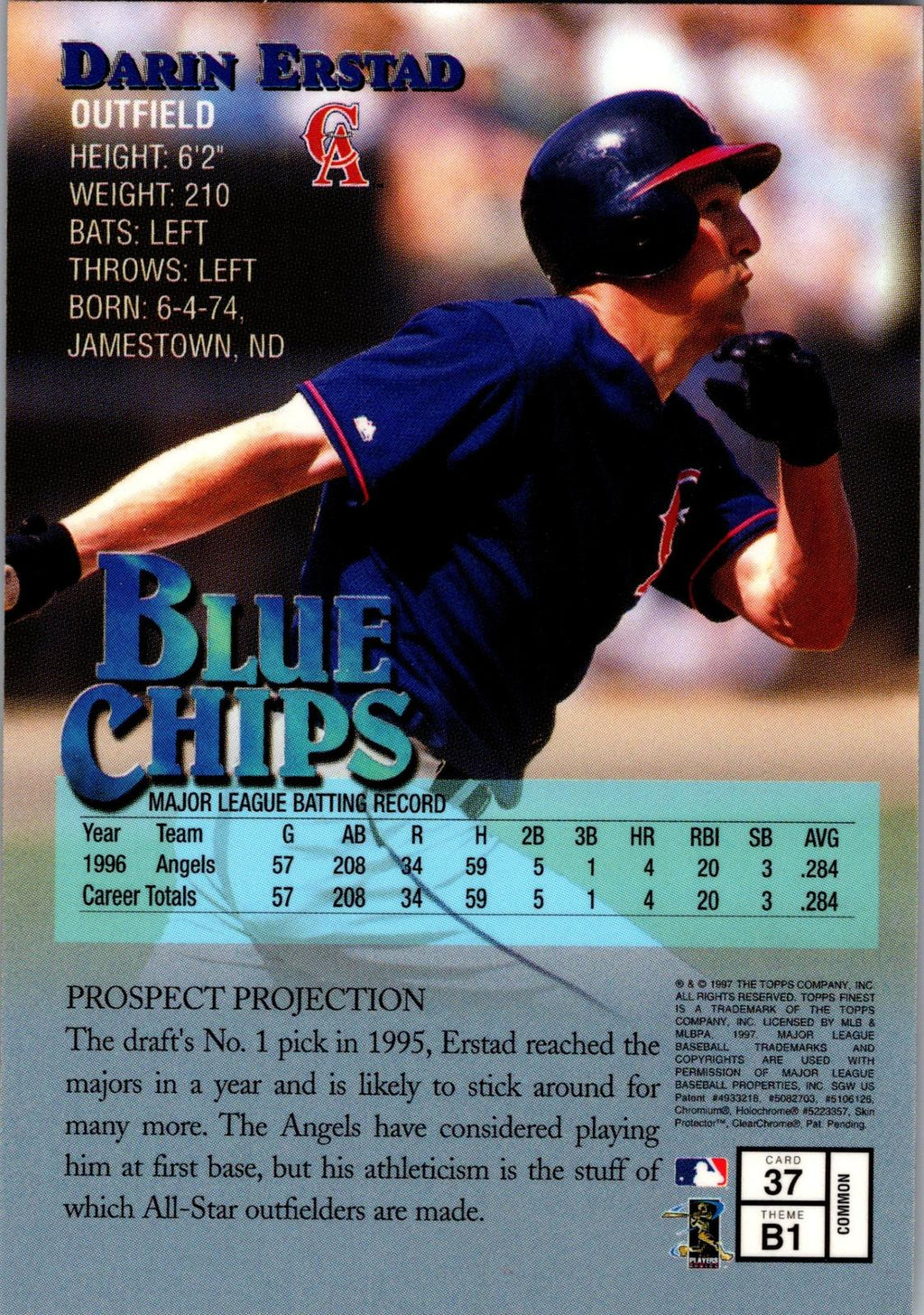 1997 Finest #37 Darin Erstad