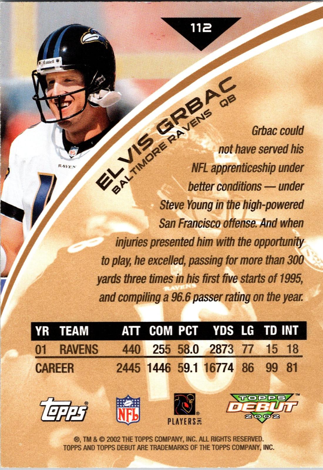 2002 Topps Debut #112 Elvis Grbac