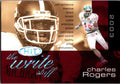 2003 SAGE HIT #1 Charles Rogers Write Stuff