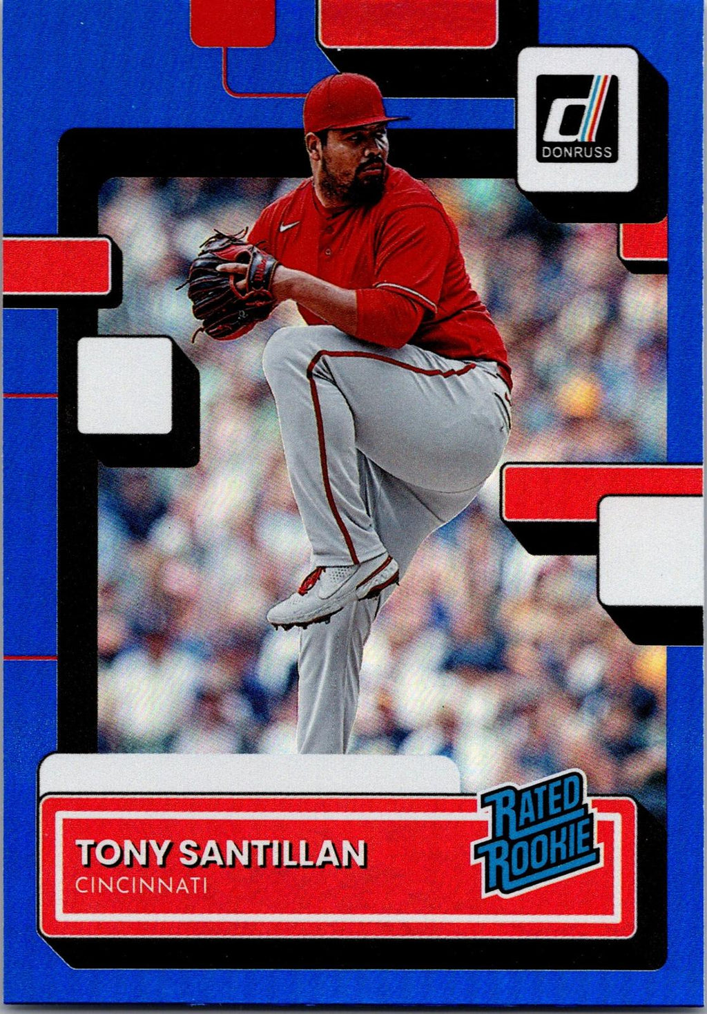 2022 Donruss #31 Tony Santillan Holo Blue