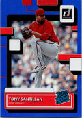 2022 Donruss #31 Tony Santillan Holo Blue
