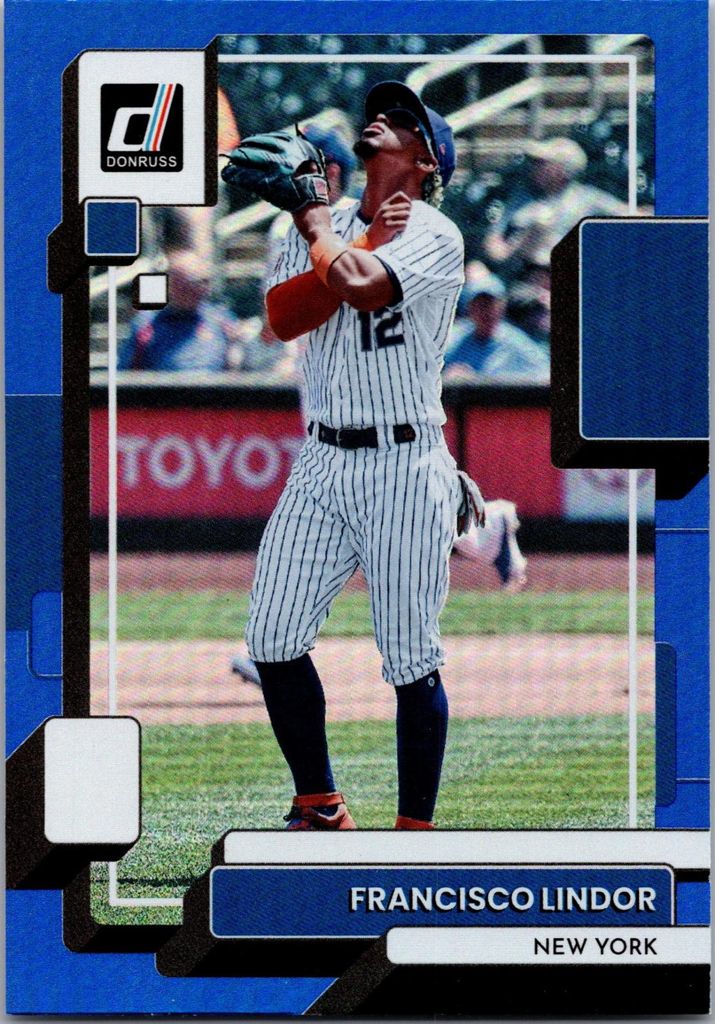 2022 Donruss #219 Francisco Lindor Holo Blue