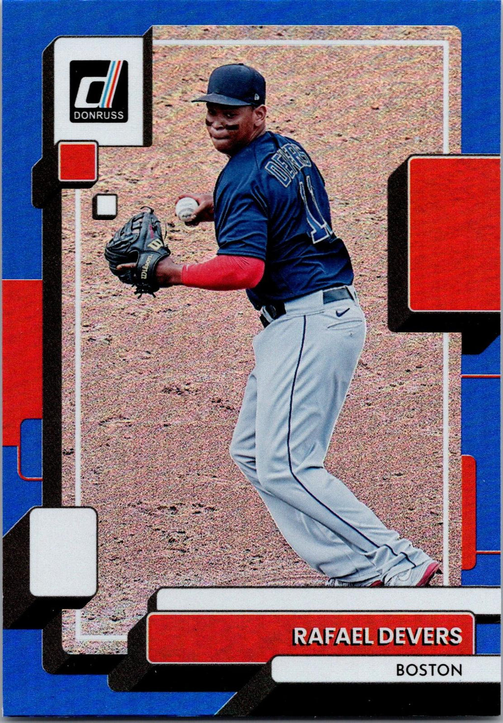 2022 Donruss #224 Rafael Devers Holo Blue