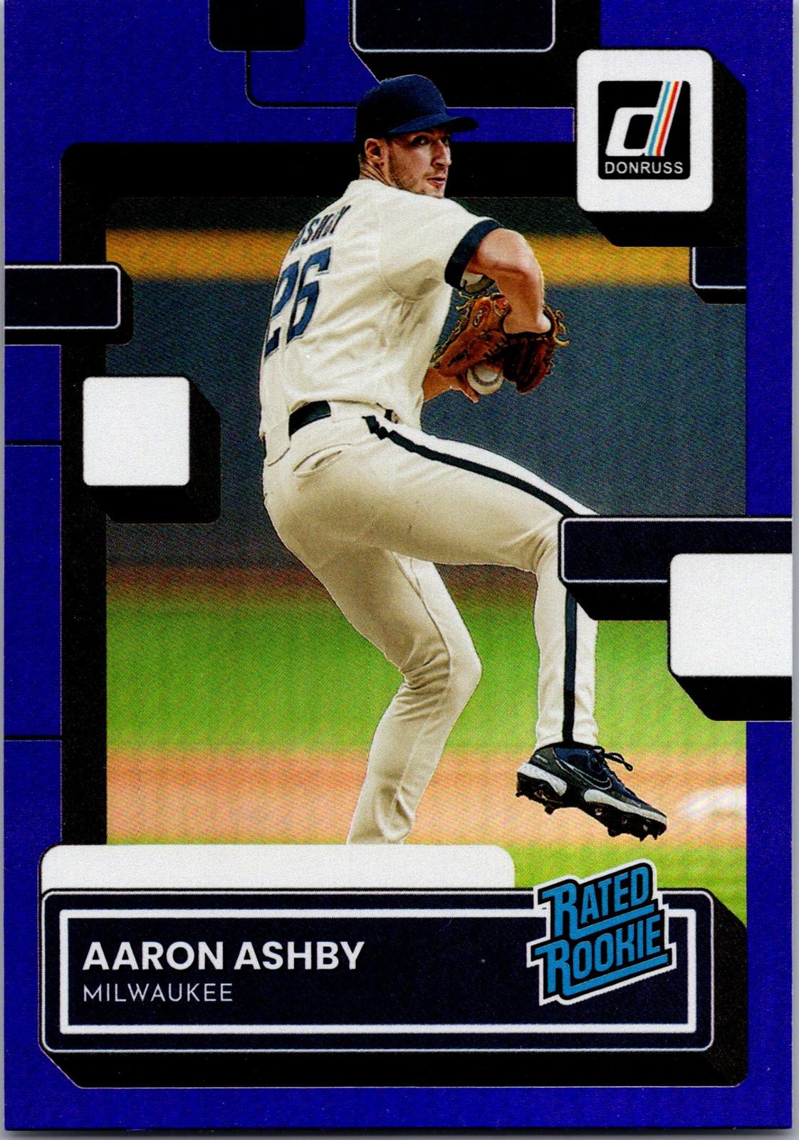 2022 Donruss #36 Aaron Ashby Holo Blue