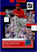 2022 Donruss #31 Tony Santillan Holo Blue