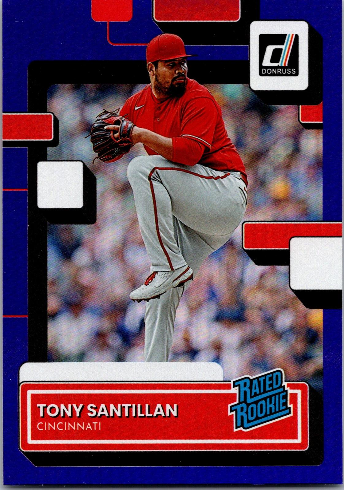 2022 Donruss #31 Tony Santillan Holo Blue