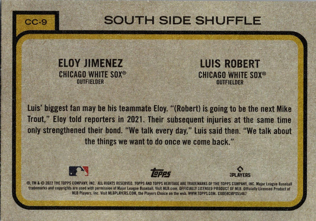2022 Topps Heritage #CC-9 South Side Shuffle Combo Cards