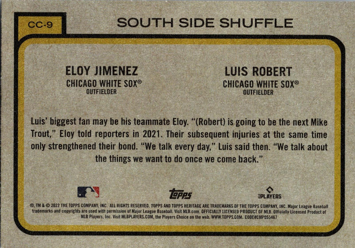 2022 Topps Heritage #CC-9 South Side Shuffle Combo Cards