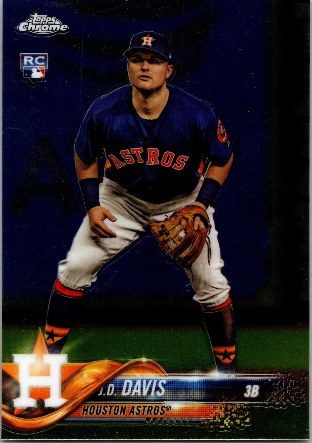 2018 Topps Chrome #177 J.D. Davis Refractor