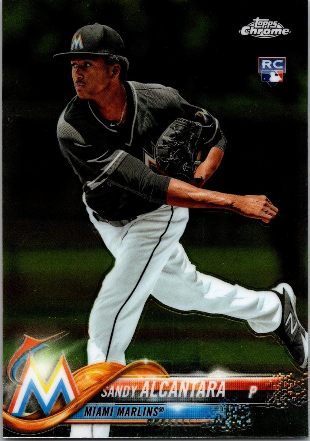 2018 Topps Chrome #128 Sandy Alcantara Refractor