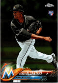 2018 Topps Chrome #128 Sandy Alcantara Refractor