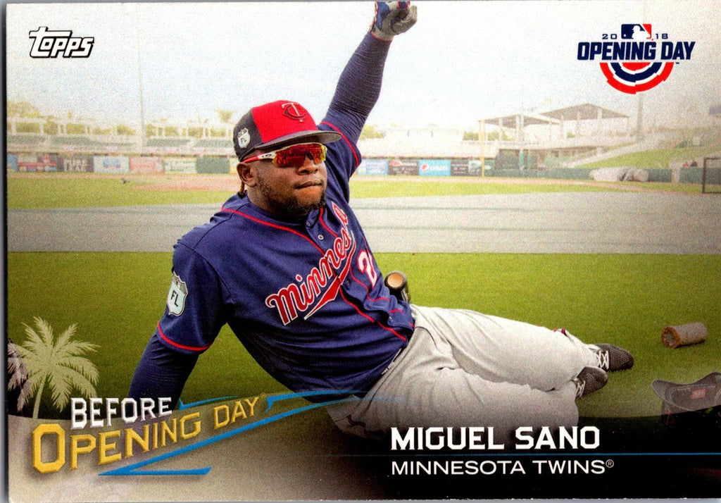 2018 Topps Opening Day #BOD-MS Miguel Sano Before Opening Day