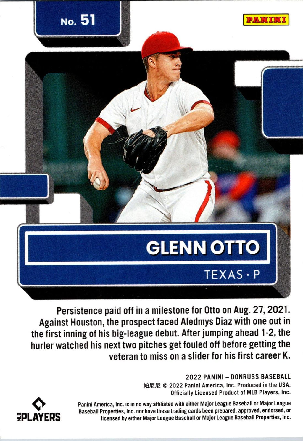 2022 Donruss #51 Glenn Otto