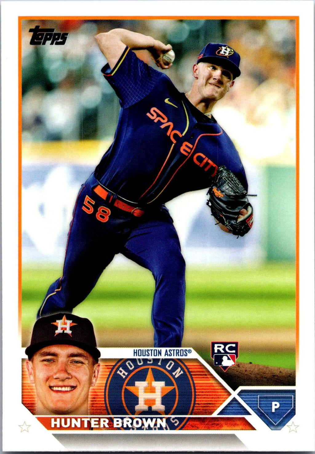 2023 Topps Houston Astros #HOU-9 Hunter Brown