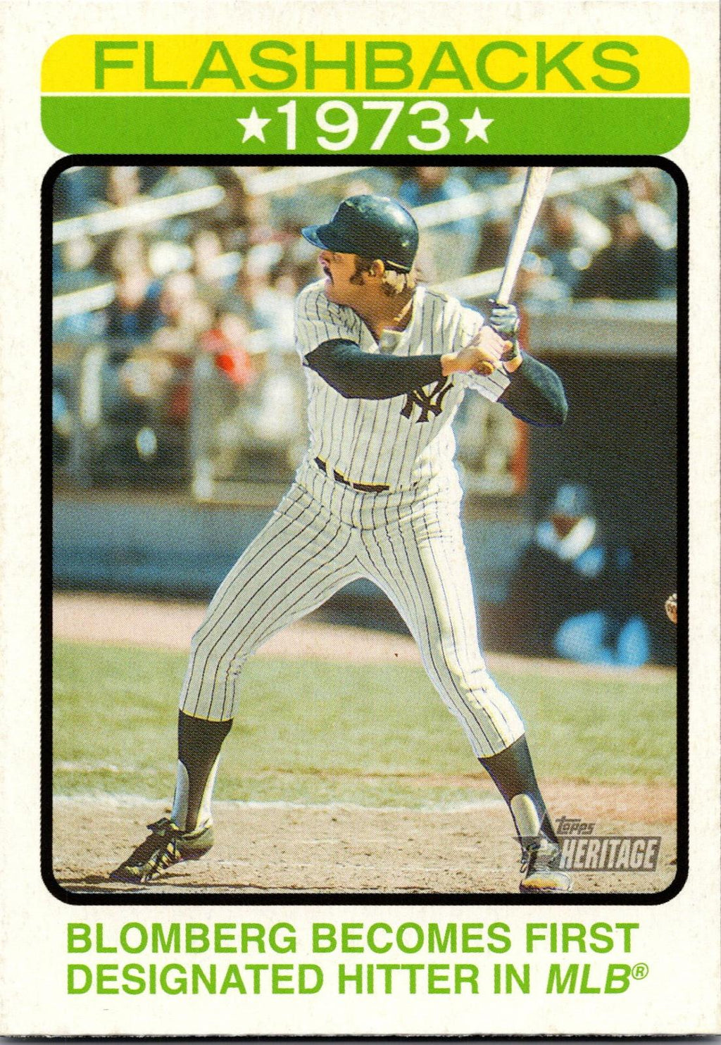 2022 Topps Heritage #BF-2 Ron Blomberg Baseball Flashbacks