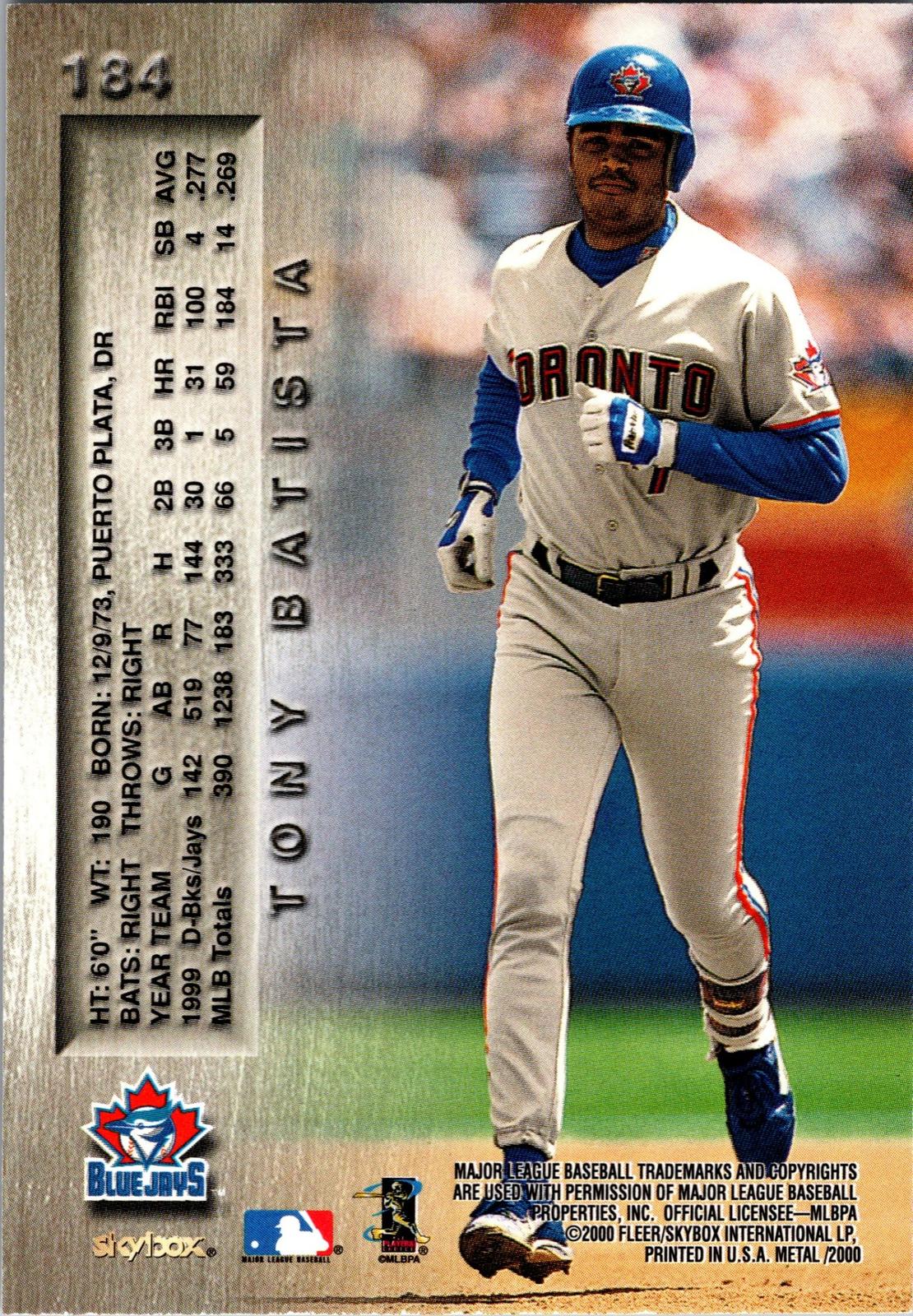 2000 Metal #184 Tony Batista