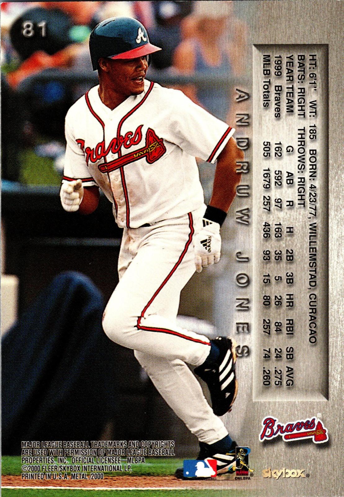 2000 Metal #81 Andruw Jones
