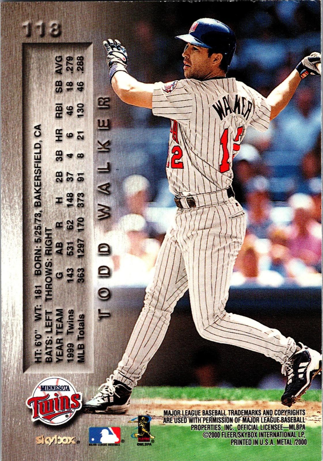 2000 Metal #118 Todd Walker
