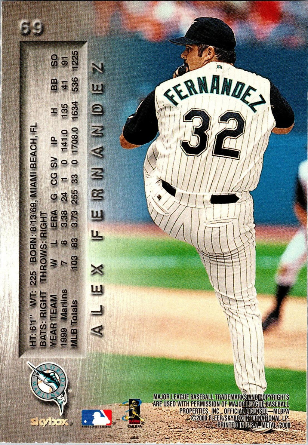 2000 Metal #69 Alex Fernandez