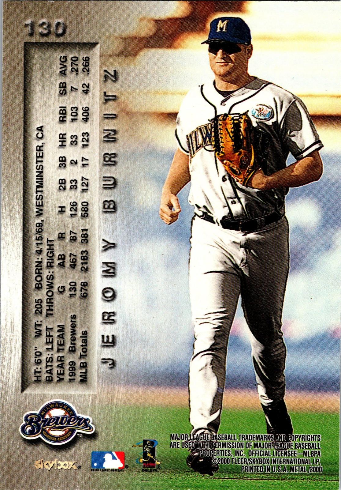 2000 Metal #130 Jeromy Burnitz
