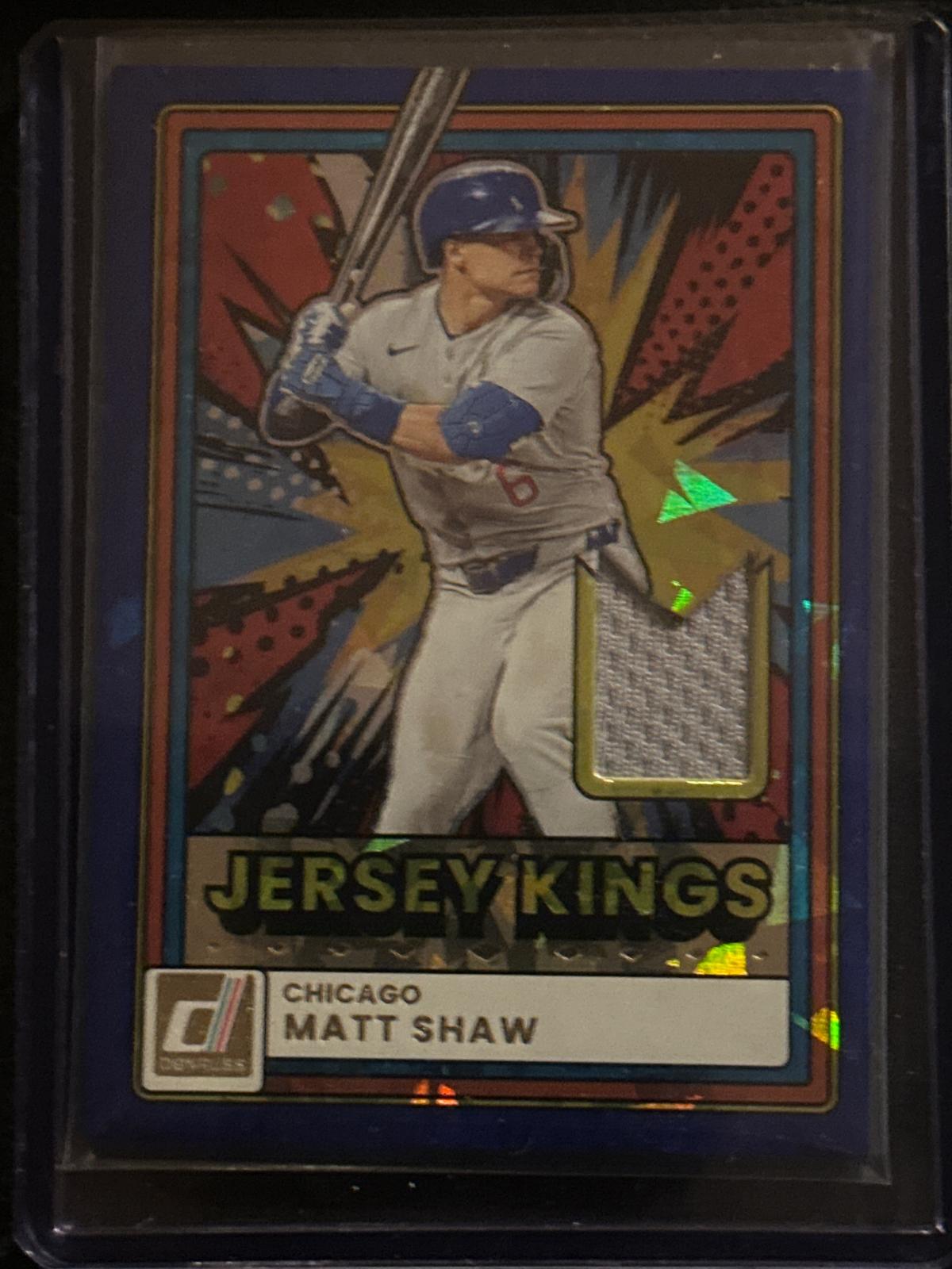 2026 Donruss #JK-MS Matt Shaw Jersey Kings Orange Ice