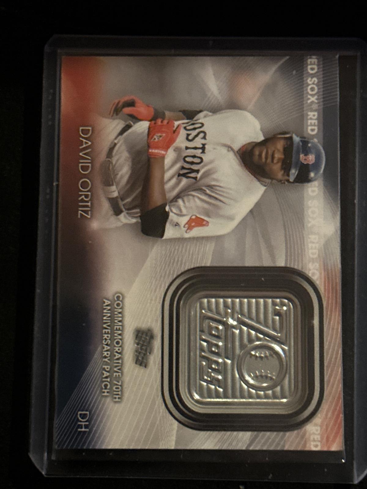 2021 Topps Update #T70P-DO David Ortiz Topps 70th Anniversary Logo Patch