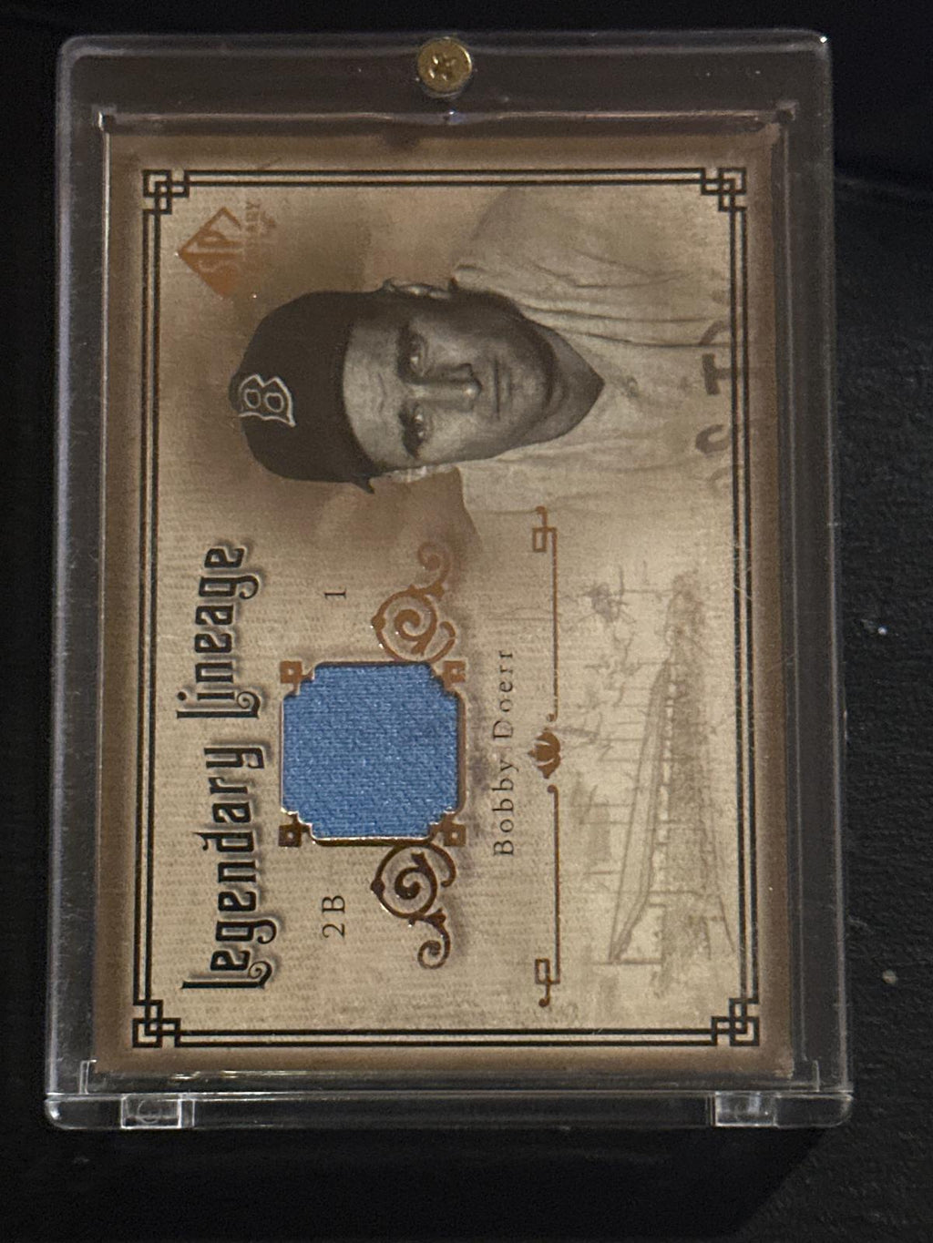 2005 SP Legendary Cuts #LE-BD Bobby Doerr Legendary Lineage Material