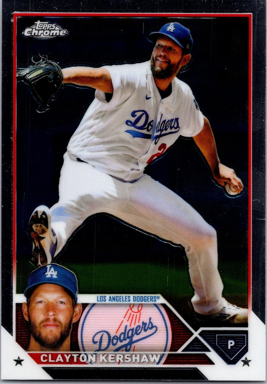 2023 Topps Chrome #77 Clayton Kershaw