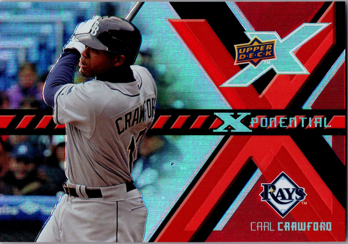2008 Upper Deck X #X-CC Carl Crawford Xponential