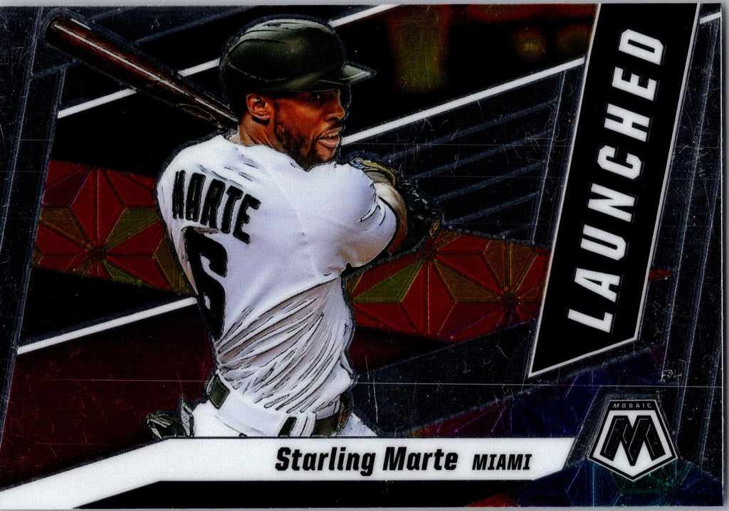 2021 Panini Mosaic #L7 Starling Marte Launched