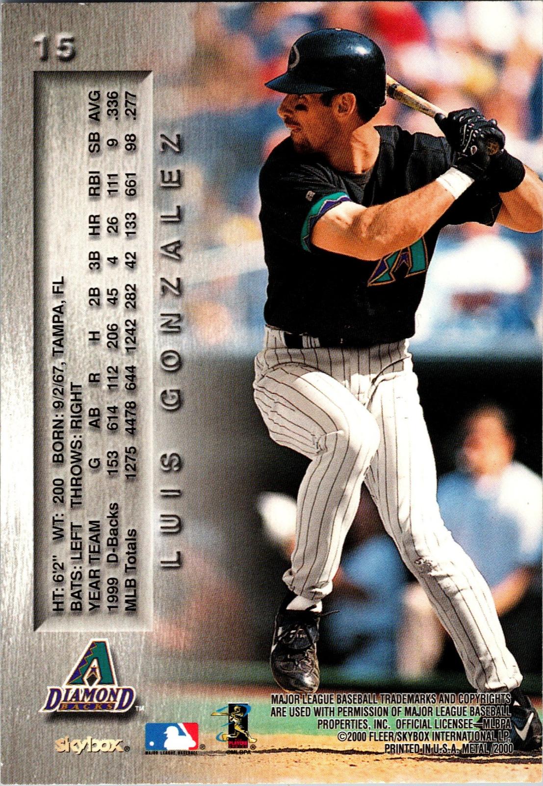 2000 Metal #15 Luis Gonzalez