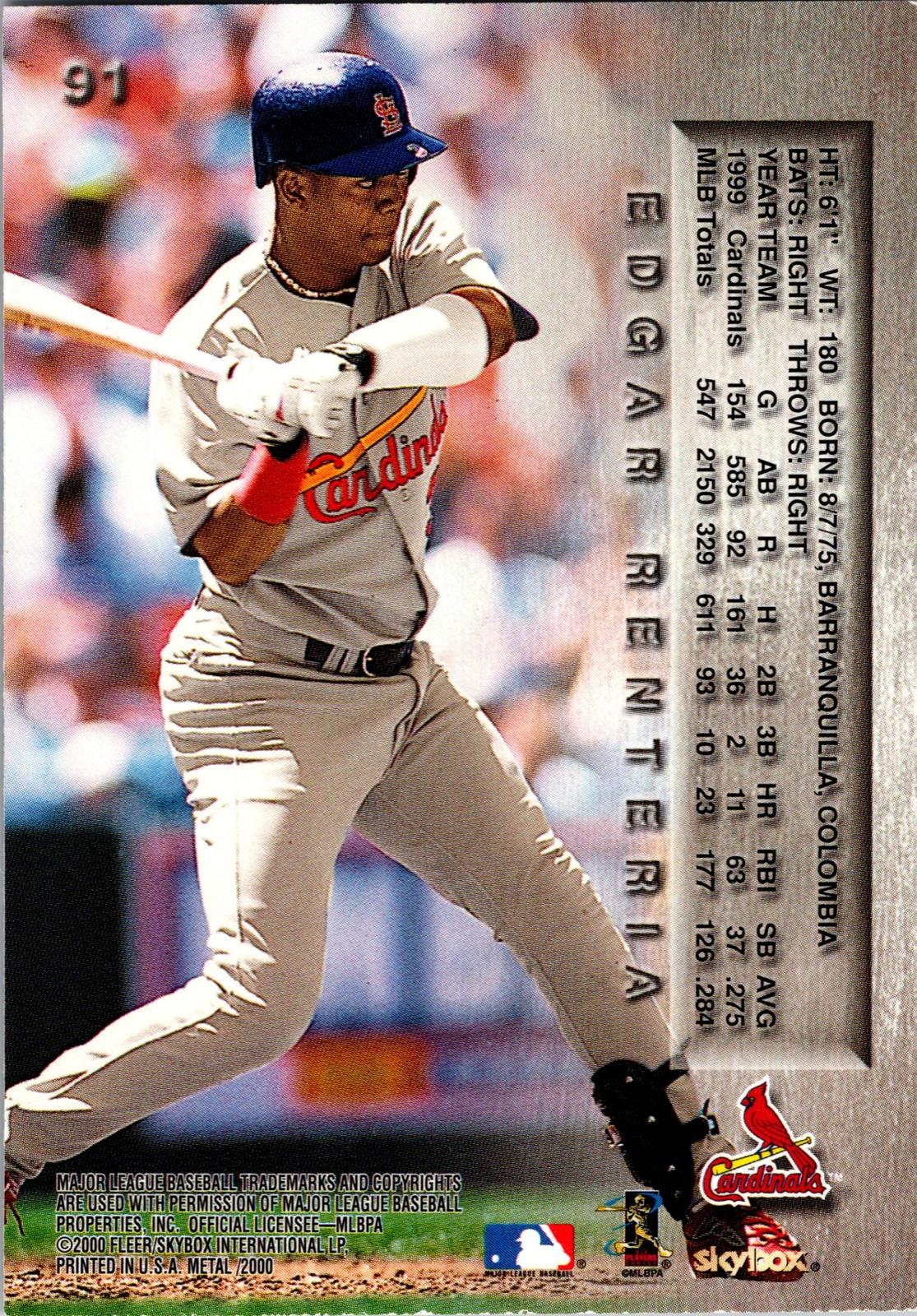 2000 Metal #91 Edgar Renteria