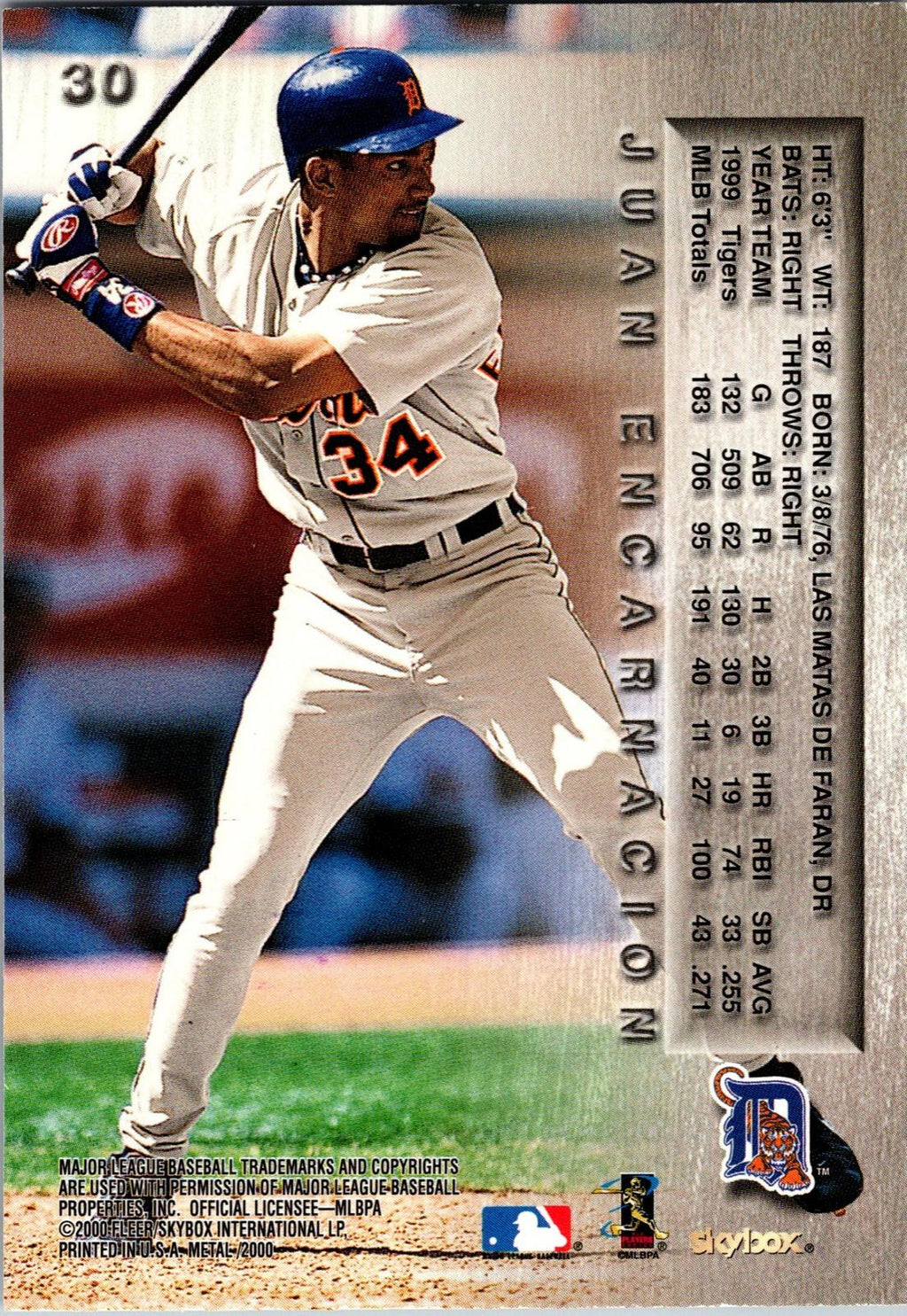 2000 Metal #30 Juan Encarnacion