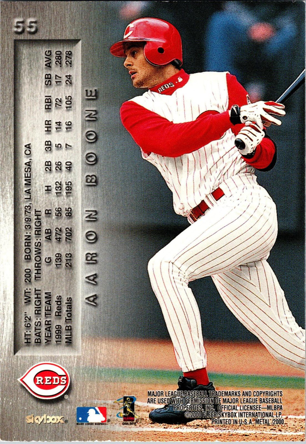 2000 Metal #55 Aaron Boone