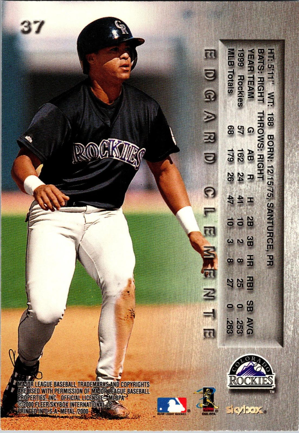 2000 Metal #37 Edgard Clemente
