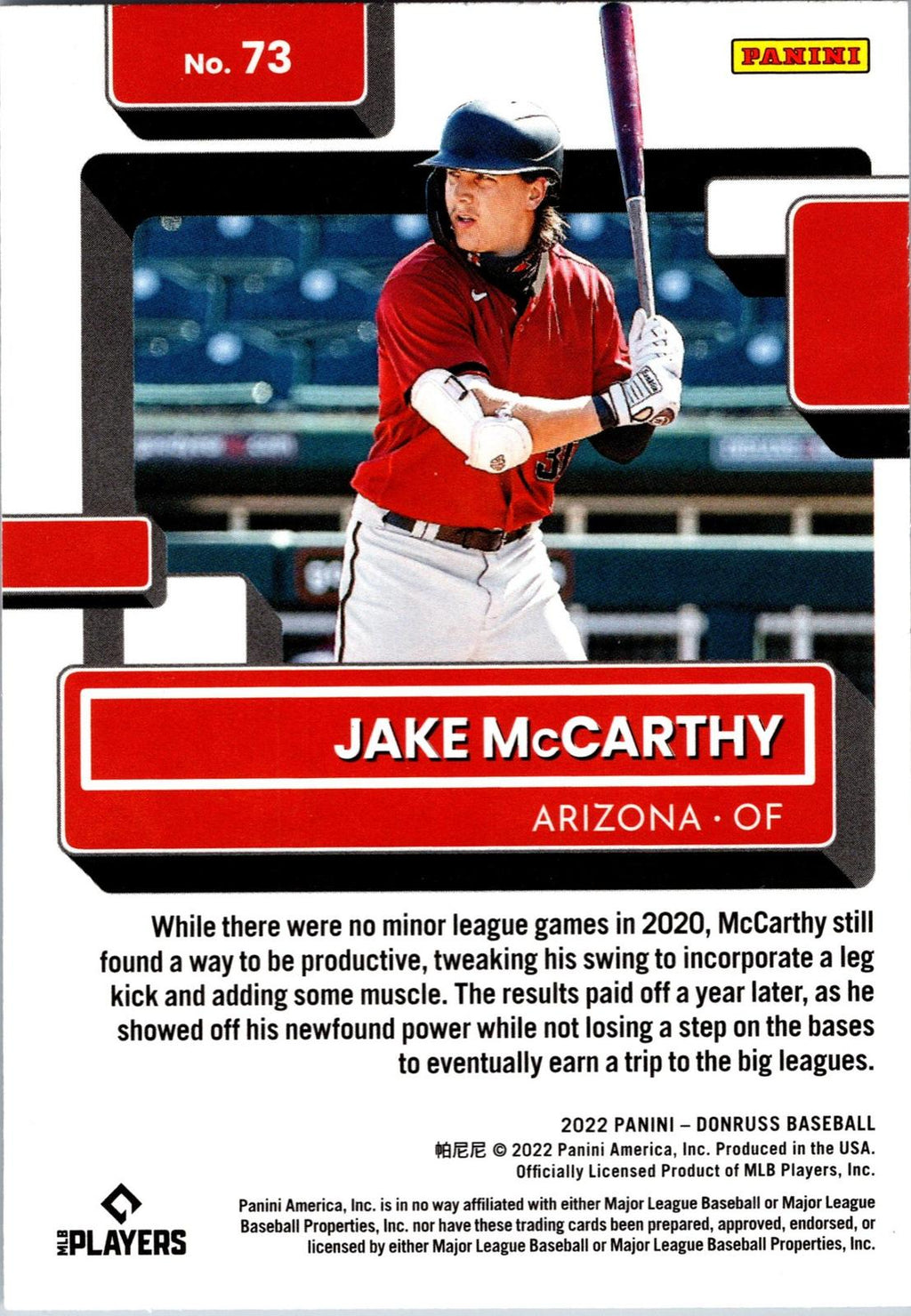 2022 Donruss #73 Jake McCarthy