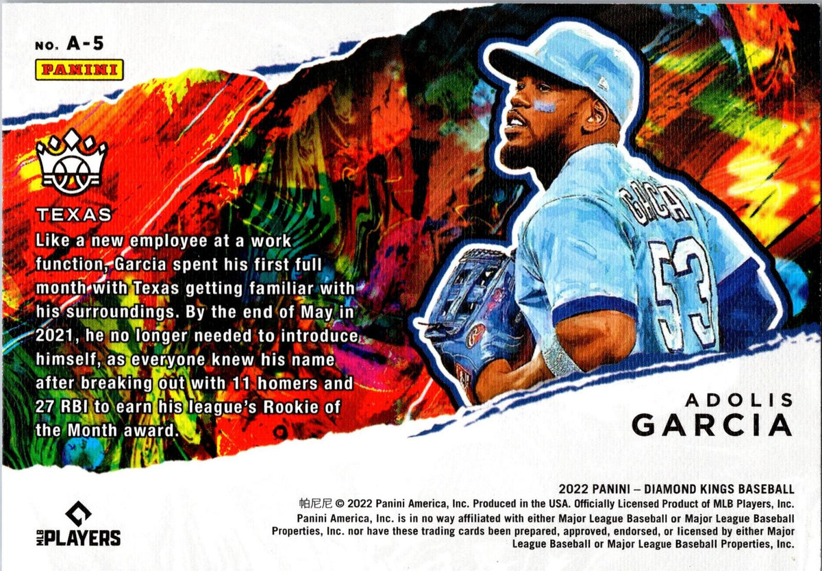 2022 Panini Diamond Kings #A-5 Adolis Garcia Aficionado