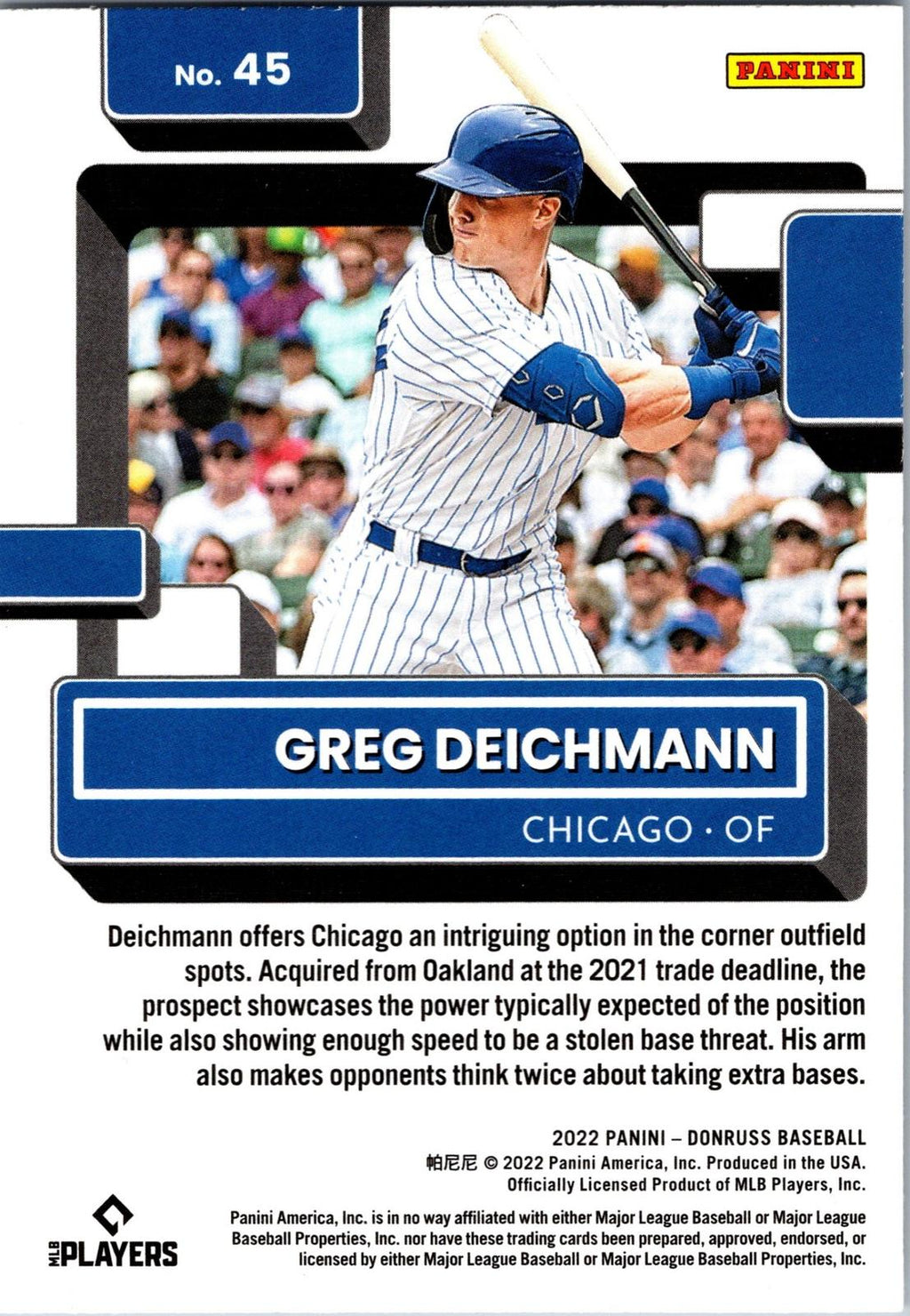 2022 Donruss #45 Greg Deichmann