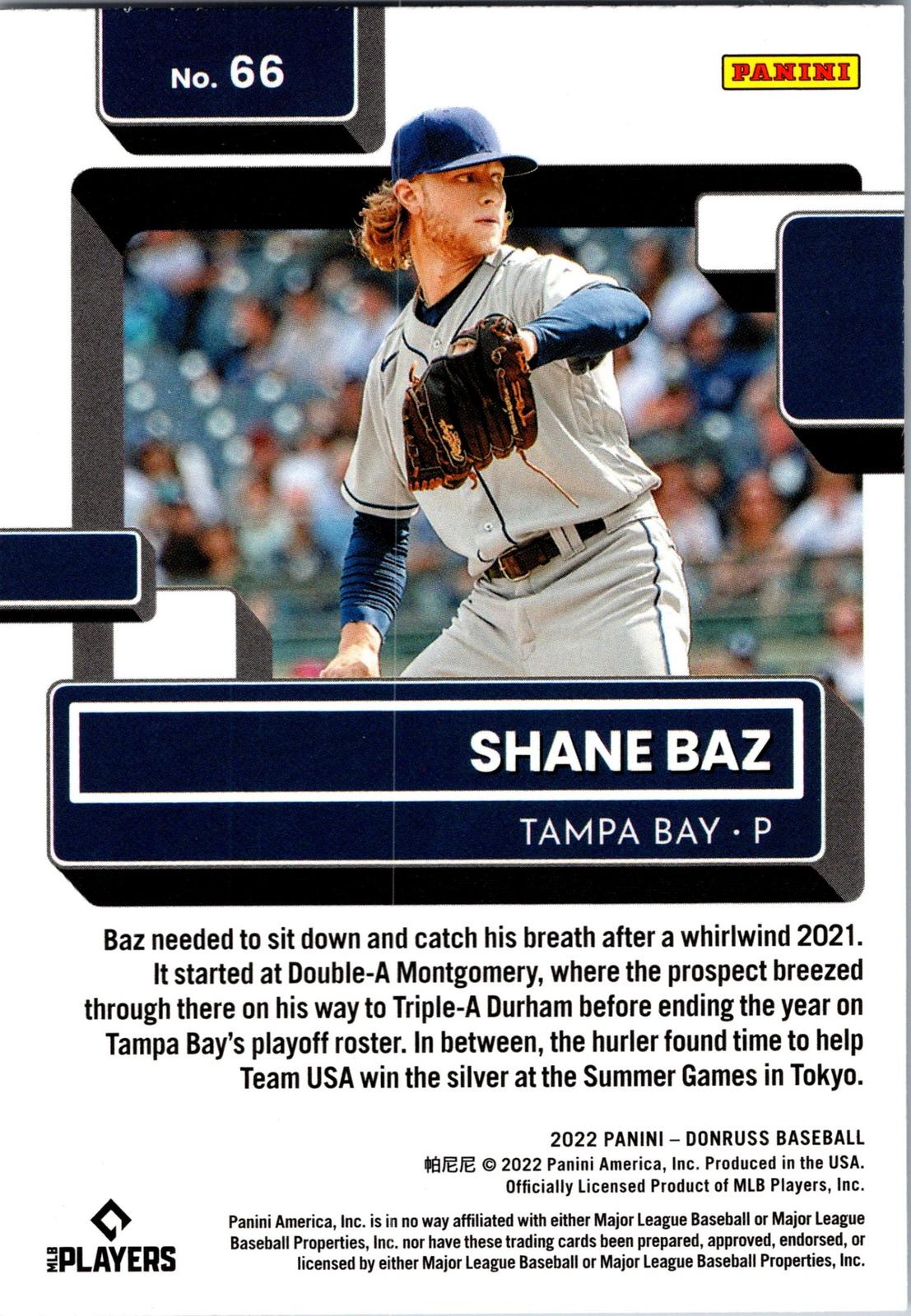 2022 Donruss #66 Shane Baz