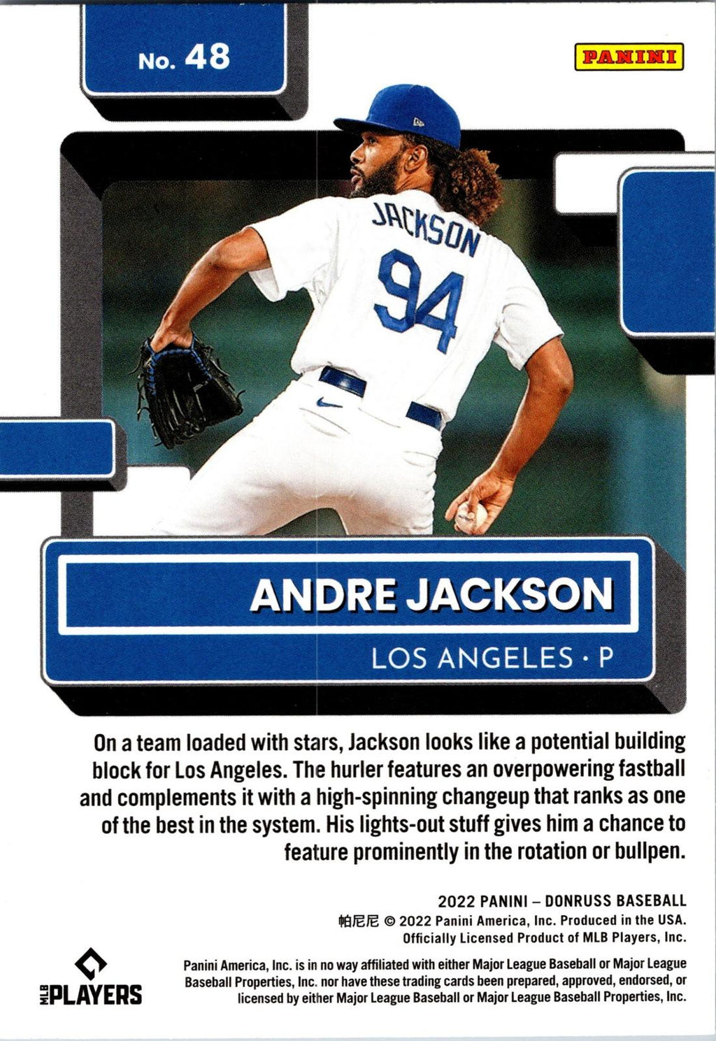 2022 Donruss #48 Andre Jackson