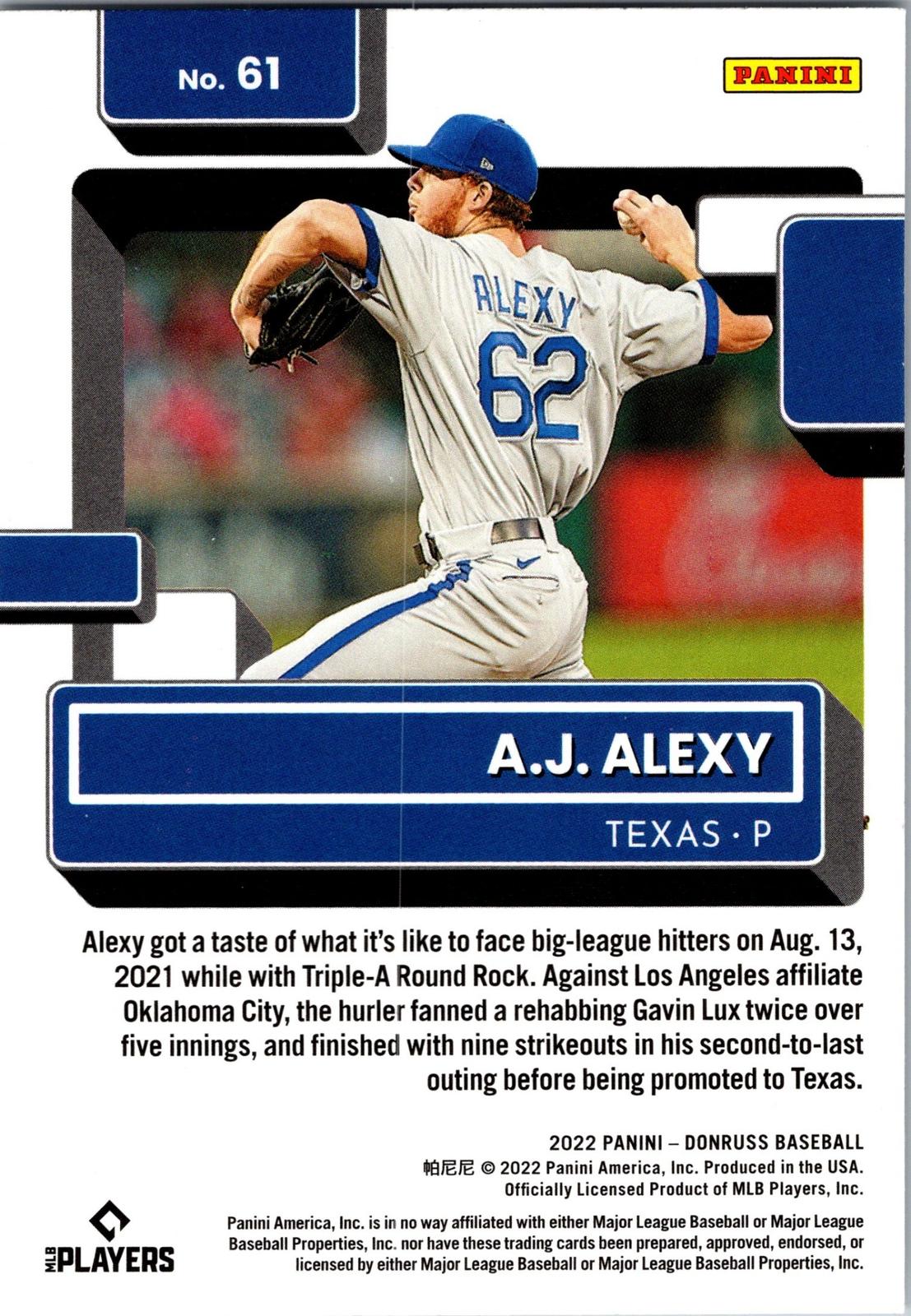 2022 Donruss #61 A.J. Alexy