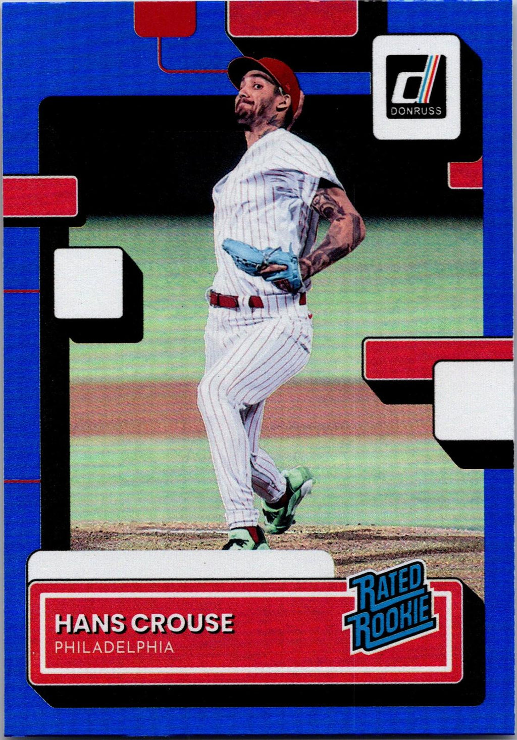 2022 Donruss #67 Hans Crouse Holo Blue