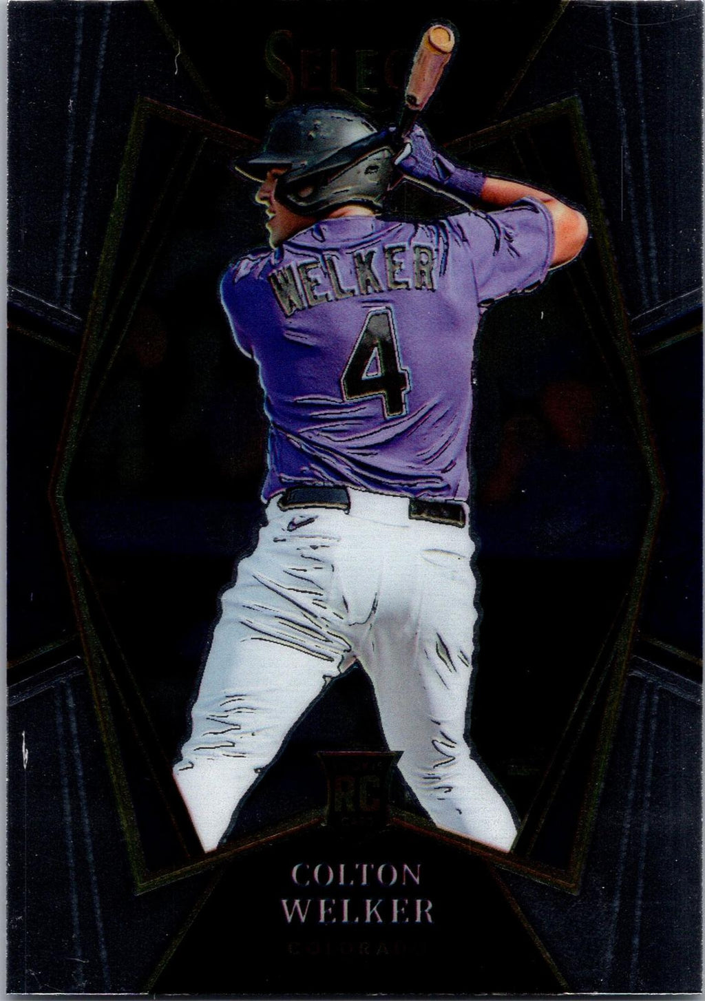 2022 Panini Select #117 Colton Welker Blue Retail Base