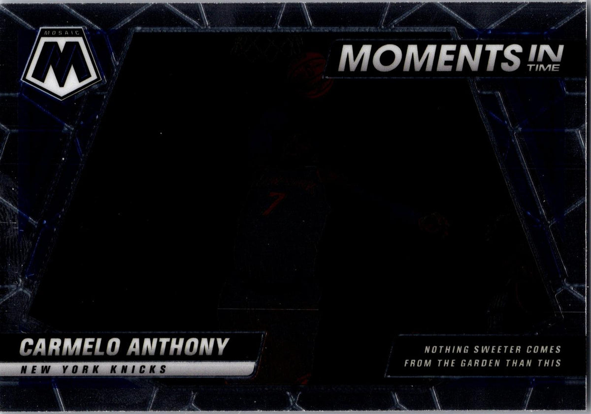 2021-22 Panini Mosaic #13 Carmelo Anthony Moments in Time