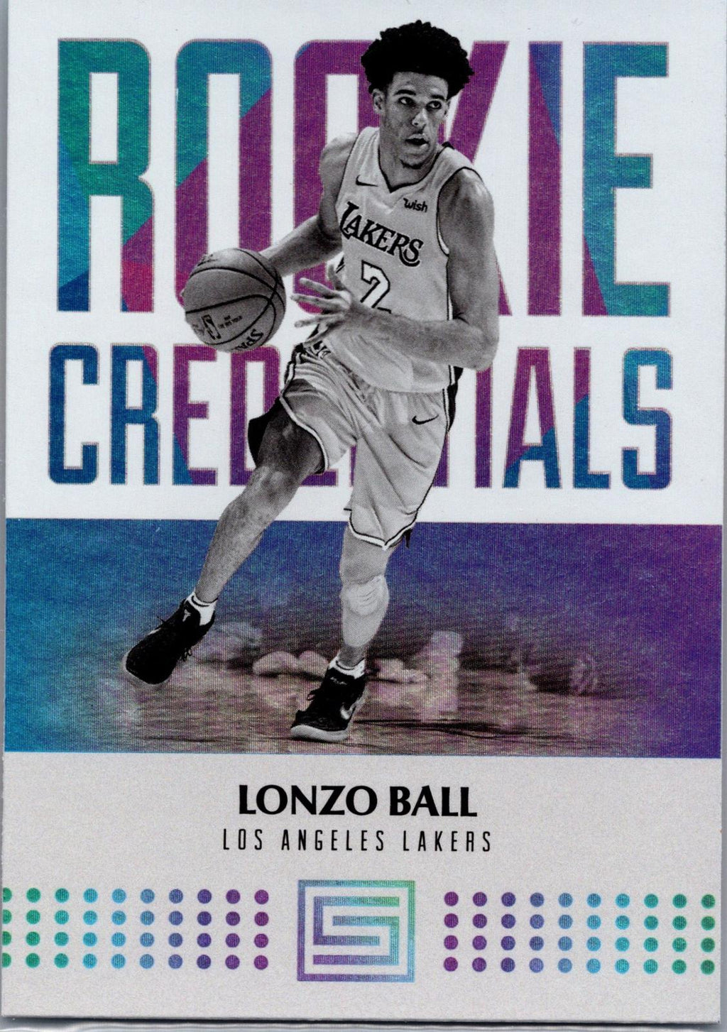 2017-18 Panini Status #5 Lonzo Ball Rookie Credentials