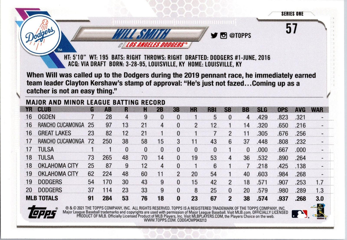 2021 Topps #57 Will Smith