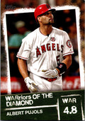 2020 Topps #WOD-16 Albert Pujols WARriors of the Diamond
