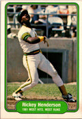1982 Fleer #643 Rickey Henderson