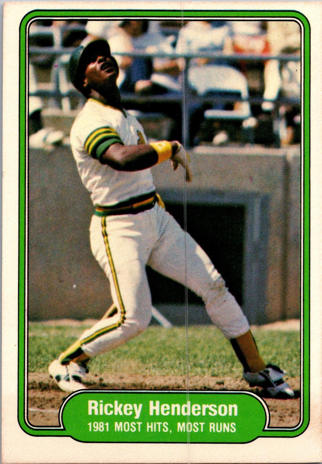 1982 Fleer #643 Rickey Henderson